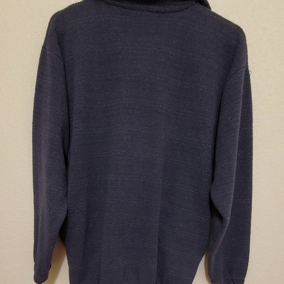 United States Of America Washington DC Front Zip Vntg-Sweater - M/ Grayish Blue- - Picture 7 of 9